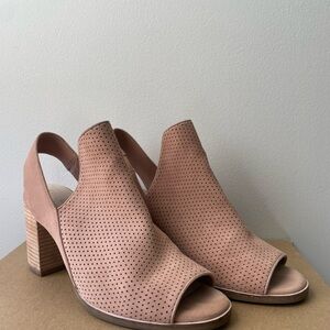 Cole Haan Peep Toe Bootie Sling Bootie Neutral Comfy Boot Women’s Size 7.5 Tan